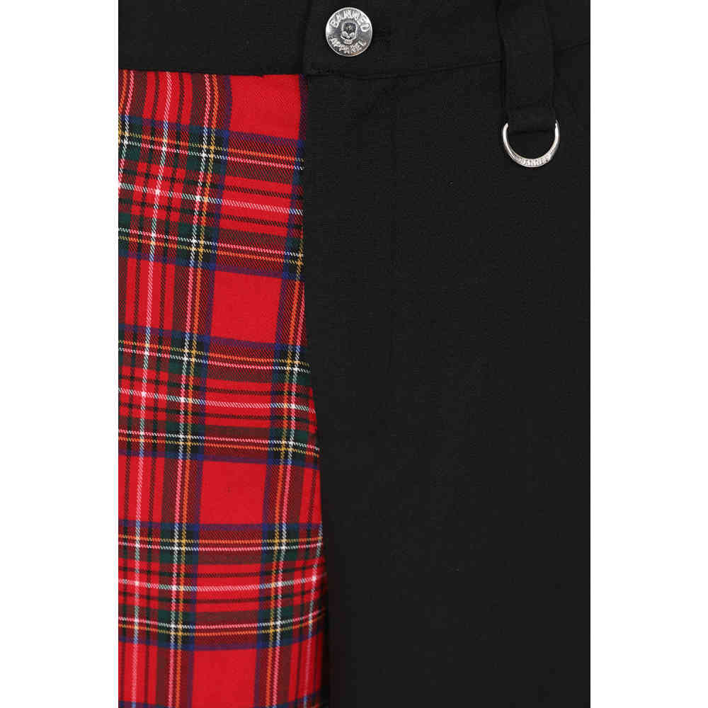 Banned - Babylon Weite Hose - Schwarz/Rot